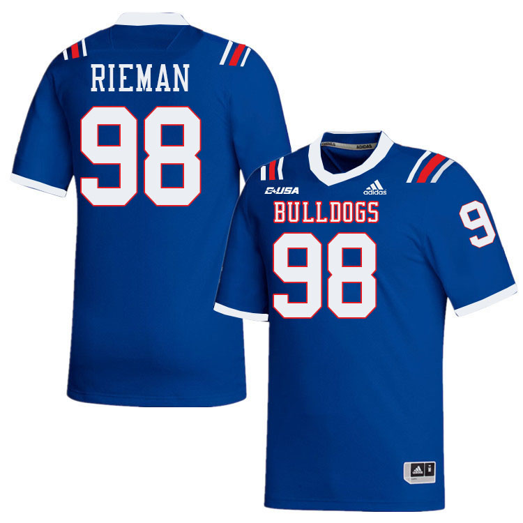 Donovan Rieman Louisiana Tech Jersey,LA Tech Bulldogs Football Jerseys,Uniforms,Gears-Blue